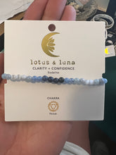 Load image into Gallery viewer, Lotus and Luna Chakra 4mm Bracelets
