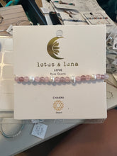 Load image into Gallery viewer, Lotus and Luna Chakra 4mm Bracelets