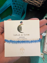 Load image into Gallery viewer, Lotus and Luna Chakra 4mm Bracelets