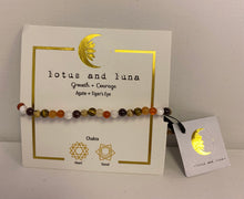 Load image into Gallery viewer, Lotus and Luna Chakra 4mm Bracelets