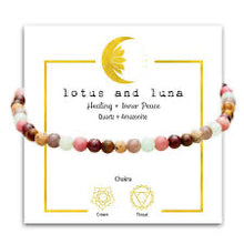 Load image into Gallery viewer, Lotus and Luna Chakra 4mm Bracelets