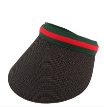 Load image into Gallery viewer, ICCO Accessories Green and Red Striped Visor
