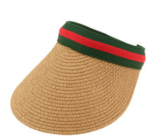 Load image into Gallery viewer, ICCO Accessories Green and Red Striped Visor
