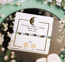 Load image into Gallery viewer, Lotus and Luna Chakra 4mm Bracelets