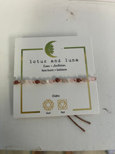 Load image into Gallery viewer, Lotus and Luna Chakra 4mm Bracelets