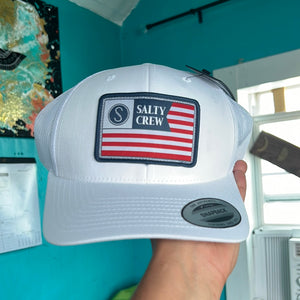 Salty Crew Freedom Flag Retro Trucker Hat