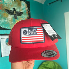 Load image into Gallery viewer, Salty Crew Freedom Flag Retro Trucker Hat

