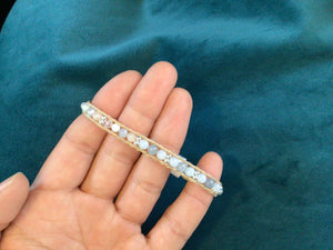 Lotus and Luna Single Wrap Bracelets: Moonbeam Collection