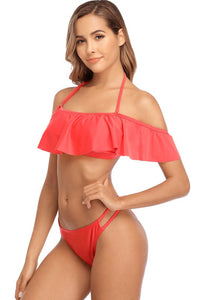 Charmo Flouncy Red Bikini