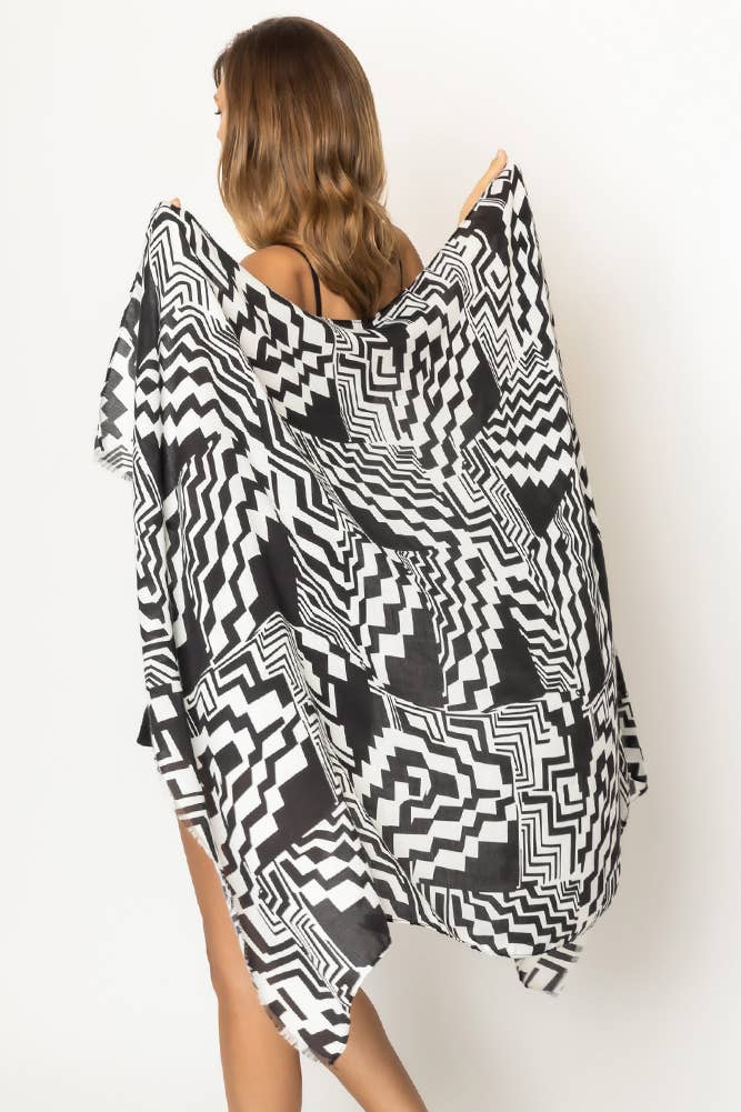 Geometric Print Scarf