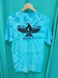 Wild Flier Light Blue Tie Dye Tshirt