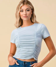 Load image into Gallery viewer, Heart and Hips ruched short sleeve top
