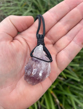 Load image into Gallery viewer, Cord-wrapped Stone Necklace
