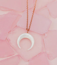 Load image into Gallery viewer, Pura Vida Pearl Crescent Moon Necklace
