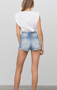 Insane Gene High Waist Double Waistband Shorts