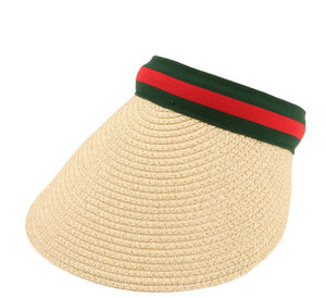 ICCO Accessories Green and Red Striped Visor