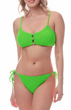Load image into Gallery viewer, Envya lined soft-cup bikini with smocked finish
